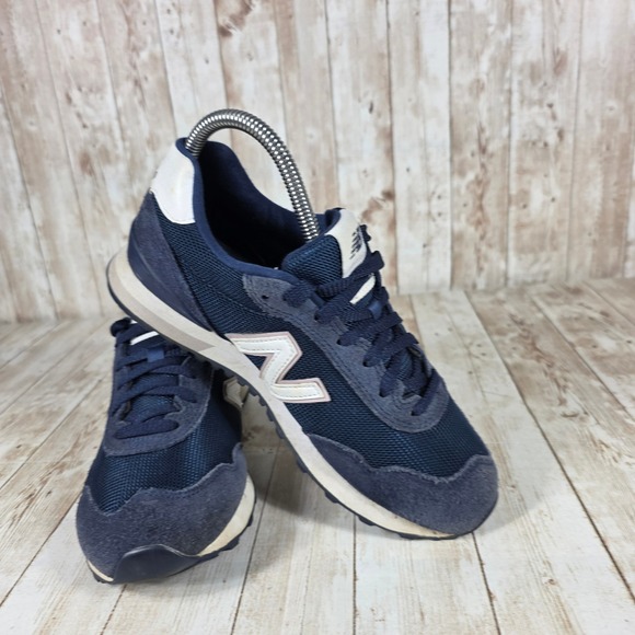 New Balance 515 Sneakers Navy Blue Suede Athletic Shoes Women's Size 6 - Picture 6 of 8